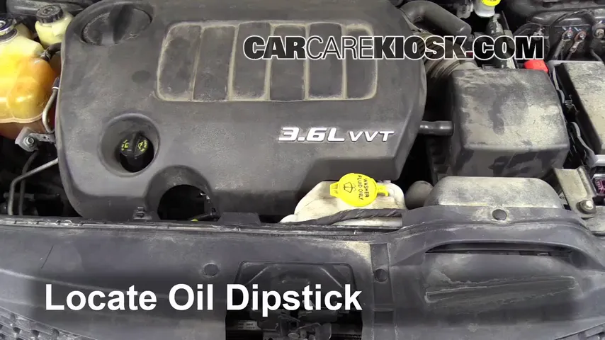 2011 Dodge Journey Mainstreet 3.6L V6 FlexFuel Huile Vérifier le niveau de l'huile